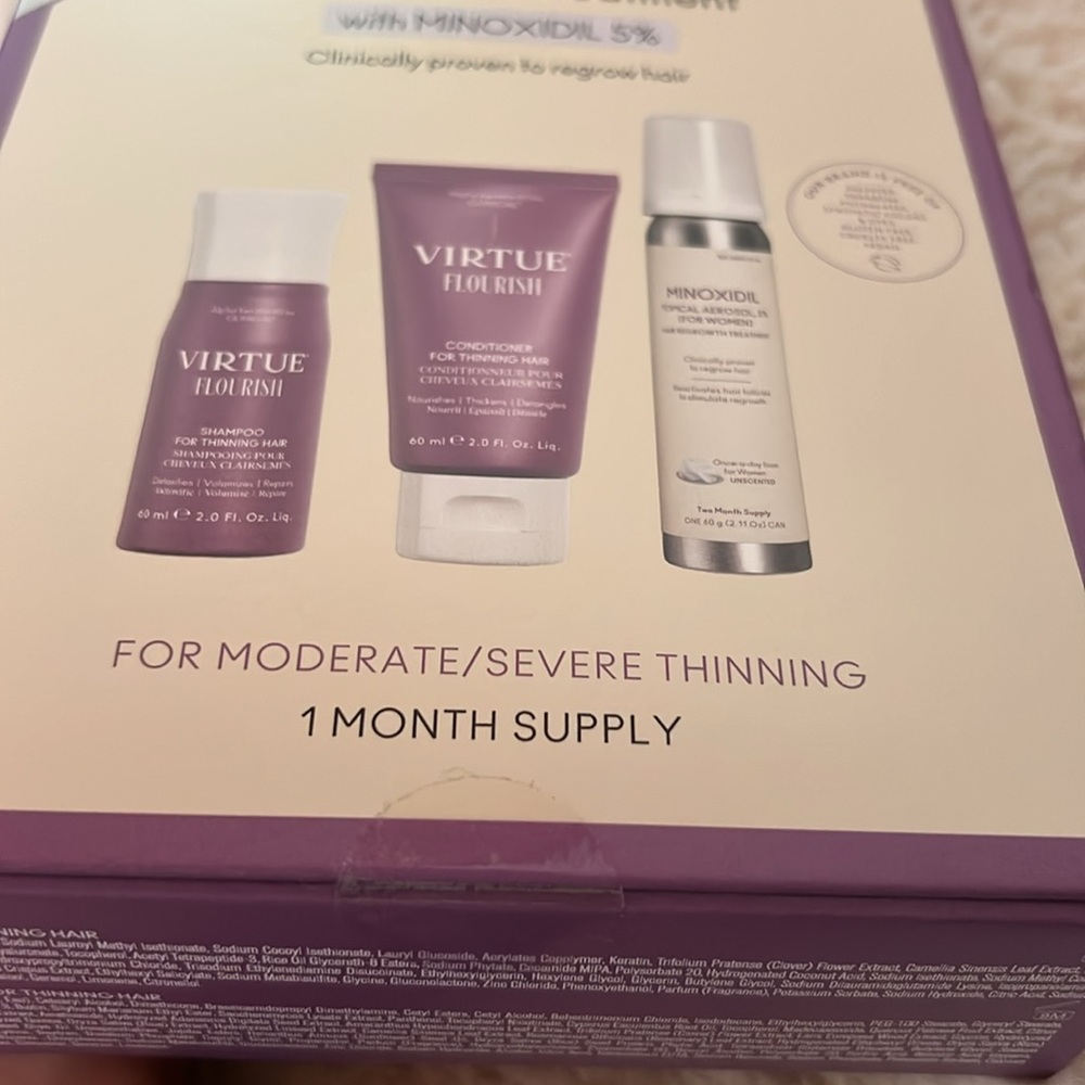 Virtue Flourish Hair Growth Treatment Set - Purple - Picture 2 of 6